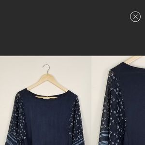 Zara split sleeve blouse